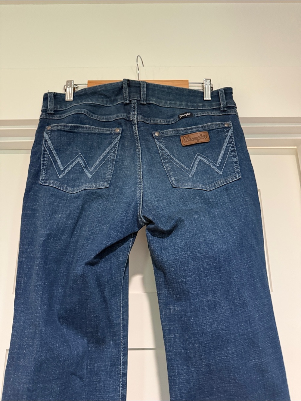 Wrangler Dark Blue Flare Jeans - Picture 4 of 6